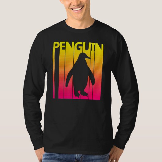 Pinguïn Dier Retro Kostuum T-shirt (Voorkant)