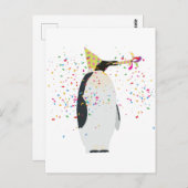 Pinguïn - Dieren met een partij Briefkaart (Voorkant / Achterkant)