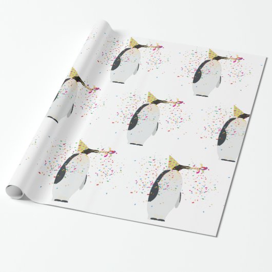 Pinguïn - Dieren met een partij Cadeaupapier (Uitgerold)