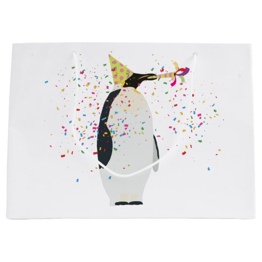 Pinguïn - Dieren met een partij Groot Cadeauzakje (Voorkant)