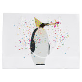 Pinguïn - Dieren met een partij Groot Cadeauzakje (Achterkant)