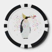 Pinguïn - Dieren met een partij Poker Chips (Voorkant)