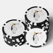 Pinguïn - Dieren met een partij Poker Chips (Opstapeling)