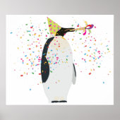 Pinguïn - Dieren met een partij Poster (Voorkant)