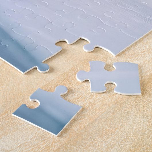 Pinguïn draagt een rode jas legpuzzel (Zijkant)