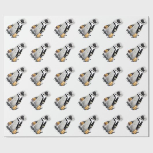 Pinguïn Dragen Hockey Gear Cadeaupapier (Vlak)