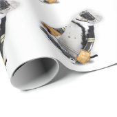 Pinguïn Dragen Hockey Gear Cadeaupapier (Rol Hoek)