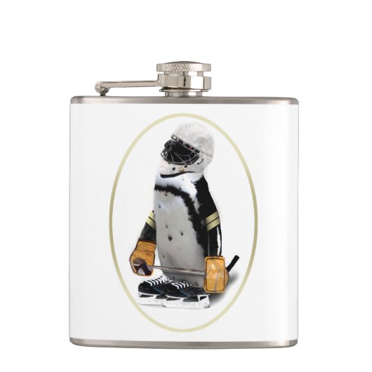 Pinguïn Dragen Hockey Gear Heupfles (Voorkant)