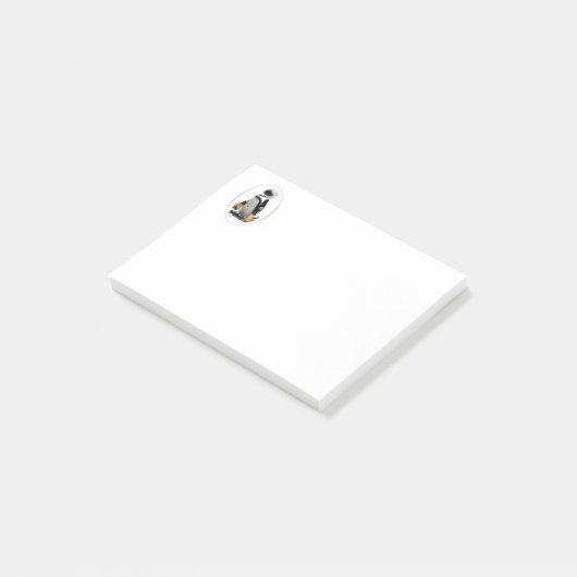 Pinguïn Dragen Hockey Gear Post-it® Notes (Schuin)