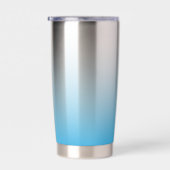 Pinguïn drijvend op Iceberg Holding Geïsoleerde Drinkbeker (Rechts)