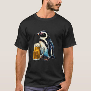 Pinguïn Drink bier Oktoberfest Vakantie Duits F T-shirt