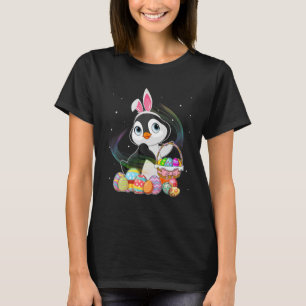 Pinguïn en Bunny Rabbit Pet Paaseieren Happy Day T-shirt