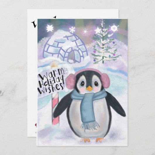 Pinguïn en Igloo Noorderlicht Scène (Voorkant / Achterkant)