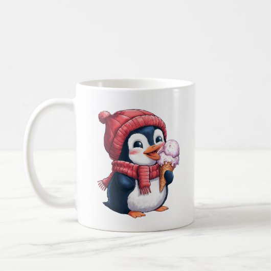 Pinguïn en ijs koffiemok (Links)