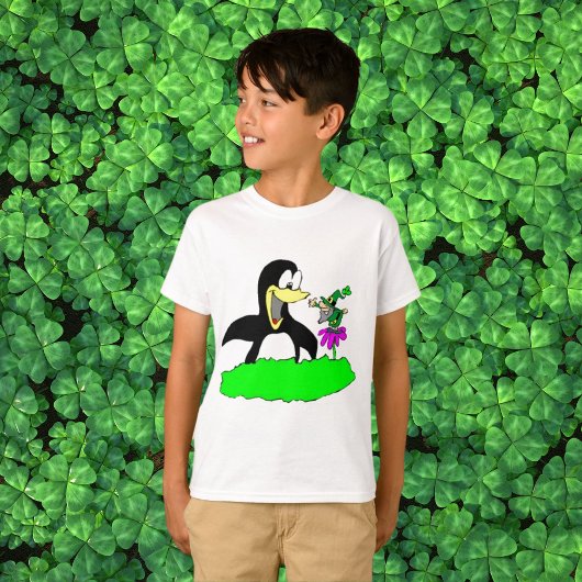 Pinguïn en Leprechaun Kinder T-shirt