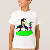 Pinguïn en Leprechaun Kinder T-shirt (Voorkant)