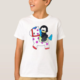 pinguïn en paard t-shirt