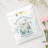 Pinguïn en Polar Beer Winterverjaardag Bedankzakje (Gezegeld)