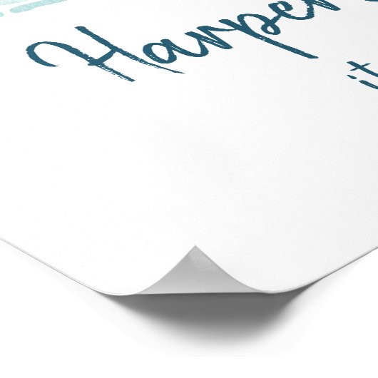 Pinguïn en Polar Beer Winterverjaardag Poster (Hoek)