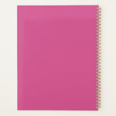 Pinguïn en pompoen paarse roze planner (Achterkant)