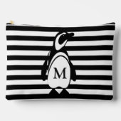 Pinguïn en Strepen Monogram Etui (Voorkant)