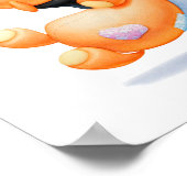 Pinguïn en Teddibeer kinderkamer print (Hoek)