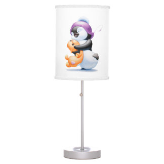 Pinguïn en Teddy Bear Tafel Kraamlamp