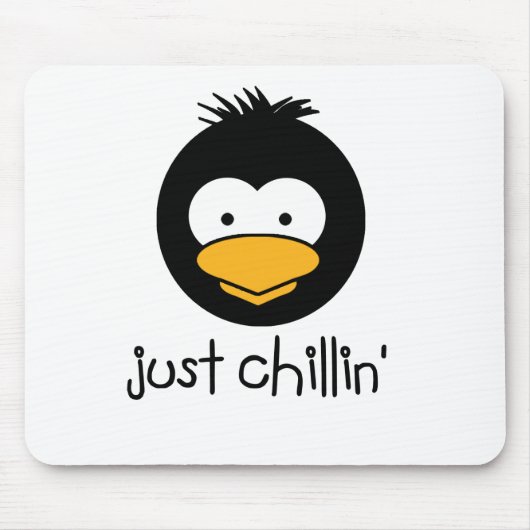 pinguïn enkel chillin muismat (Voorkant)