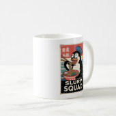 Pinguïn Eten Ramen Funny Slurp Squad Koffiemok (Voorkant rechts)