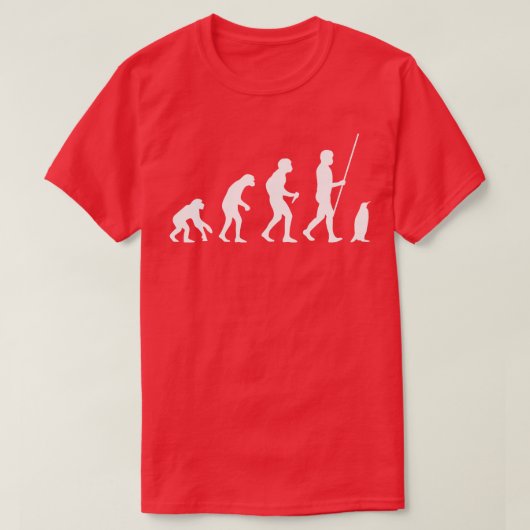 Pinguïn evolutie t-shirt (Design voorkant)