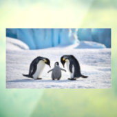 Pinguïn Familie Window Cling Raamsticker (Vel 3)