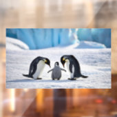Pinguïn Familie Window Cling Raamsticker (Vel 2)