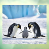 Pinguïn Familie Window Cling Raamsticker (Vel 3)