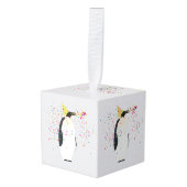 Pinguïn Feestende Dieren Met Een Feest Kerstmis Decoratie (Voorkant hoekig)