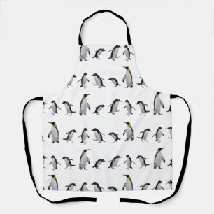 Pinguïn Feestje Overal Print Schort