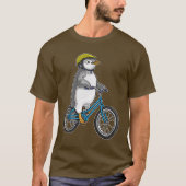 Pinguïn Fiets T-shirt (Voorkant)