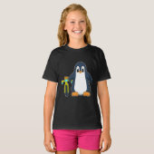 Pinguïn Fiets T-shirt (Voorkant volledig)