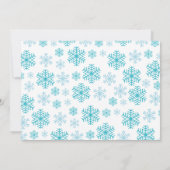 Pinguïn First Birthday Uitnodiging met foto (Achterkant)