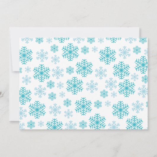 Pinguïn First Birthday Uitnodiging met foto (Achterkant)