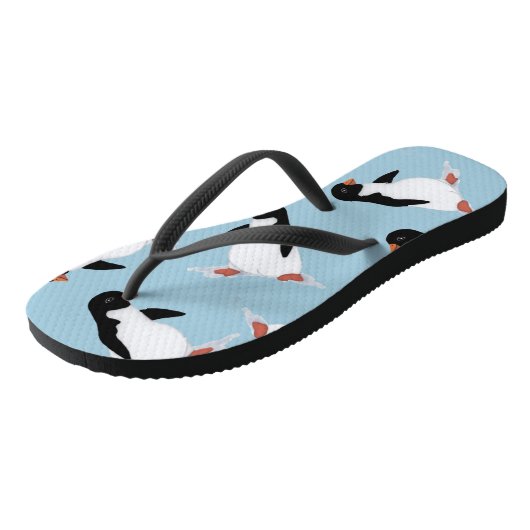 Pinguïn Flip Flops (Schuin)
