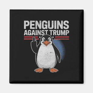 Pinguïn Flippers Up Anti Trump Weerstaan Pinguïns Magneet