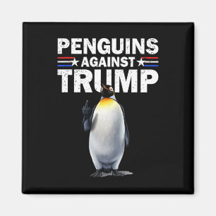 Pinguïn Flippers Up Weerstaan Grappige Pinguïns Te Magneet