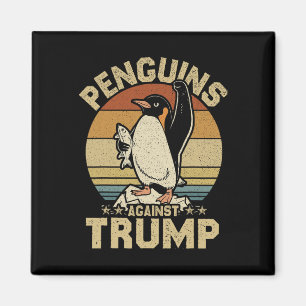 Pinguïn Flippers Up Weerstaan Grappige Pinguïns Te Magneet