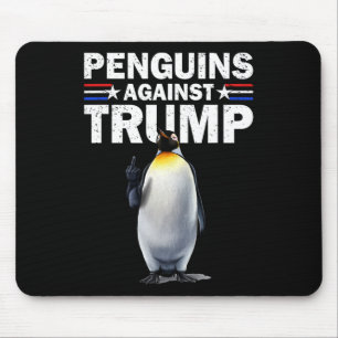 Pinguïn Flippers Up Weerstaan Grappige Pinguïns Te Muismat