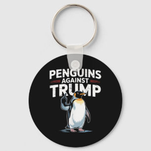 Pinguïn Flippers Up Weerstaan Grappige Pinguïns Te Sleutelhanger