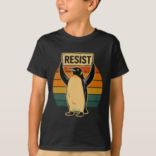 Pinguïn Flippers Up Weerstaan Grappige Pinguïns Te T-shirt