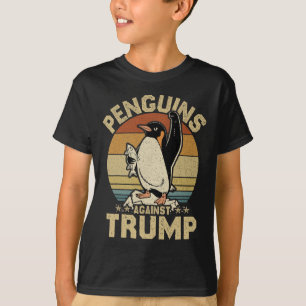 Pinguïn Flippers Up Weerstaan Grappige Pinguïns Te T-shirt