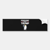 Pinguïn Flippers Up Weerstaan Pinguïns Tegen Trump Bumpersticker (Voorkant)
