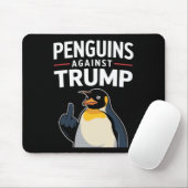 Pinguïn Flippers Up Weerstaan Pinguïns Tegen Trump Muismat (Met muis)