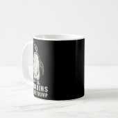 Pinguïn flipt middelvinger tegen pinguïns koffiemok (Voorkant links)